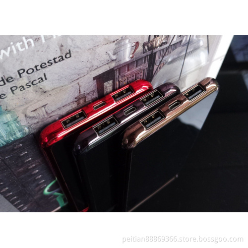 High quality wholesale outdoor universal mobile usb power bank charger 8000mah